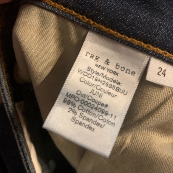 Rag & Bone Cate Mid Rise Skinny Jeans in Juni. - Picture 11 of 11